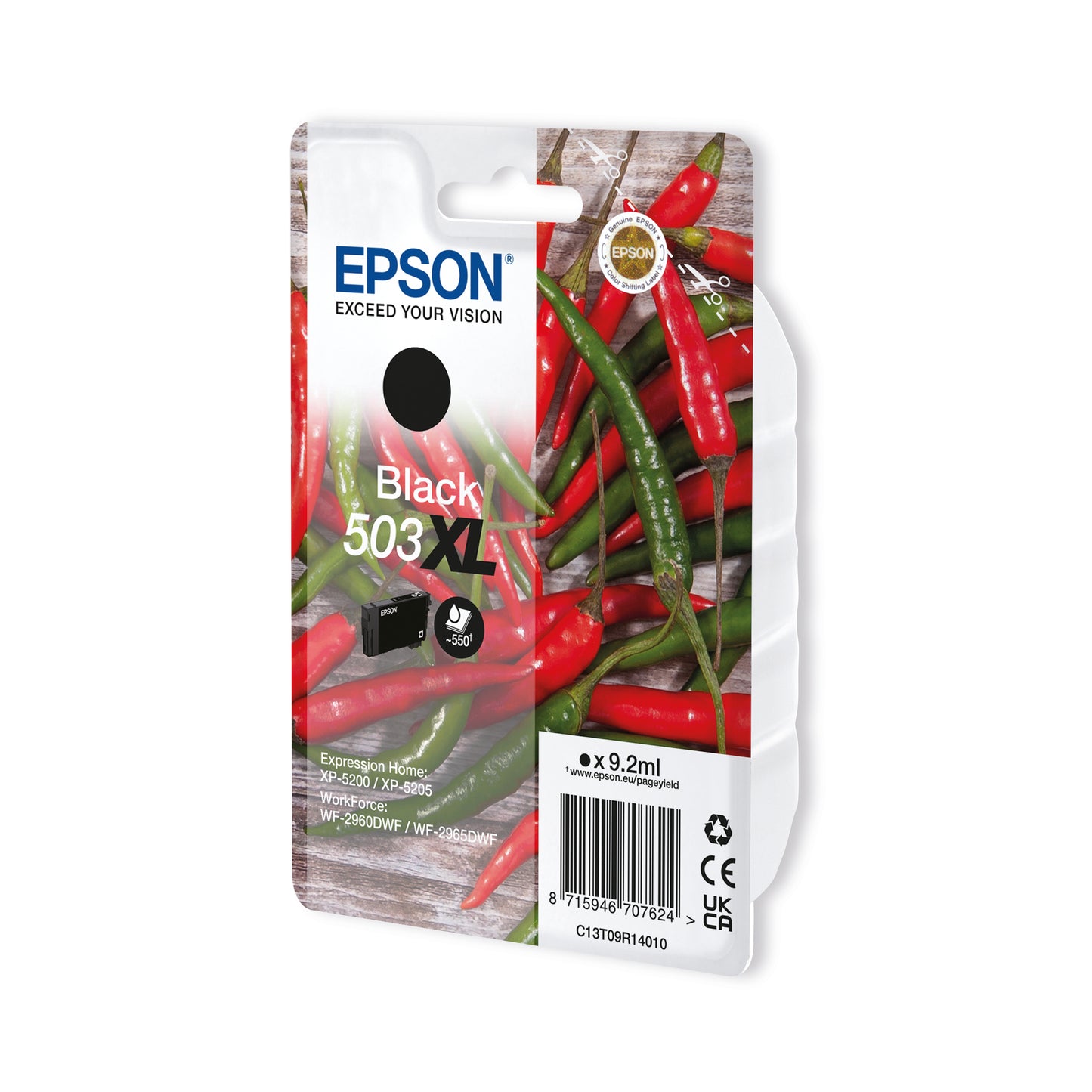 Epson 503XL Ink Cartridge High Yield Chilli Black C13T09R14010