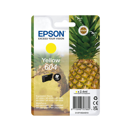 Epson 604 Ink Cartridge Pineapple Yellow C13T10G44010