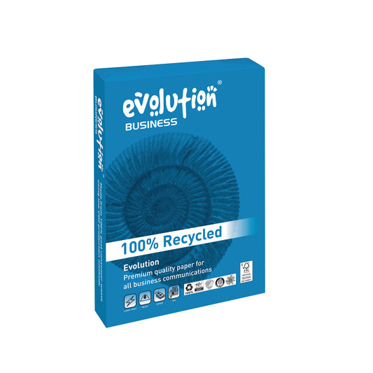 Evolution Business A4 Recycled Paper 120gsm White (Pack of 250) EVBU21120