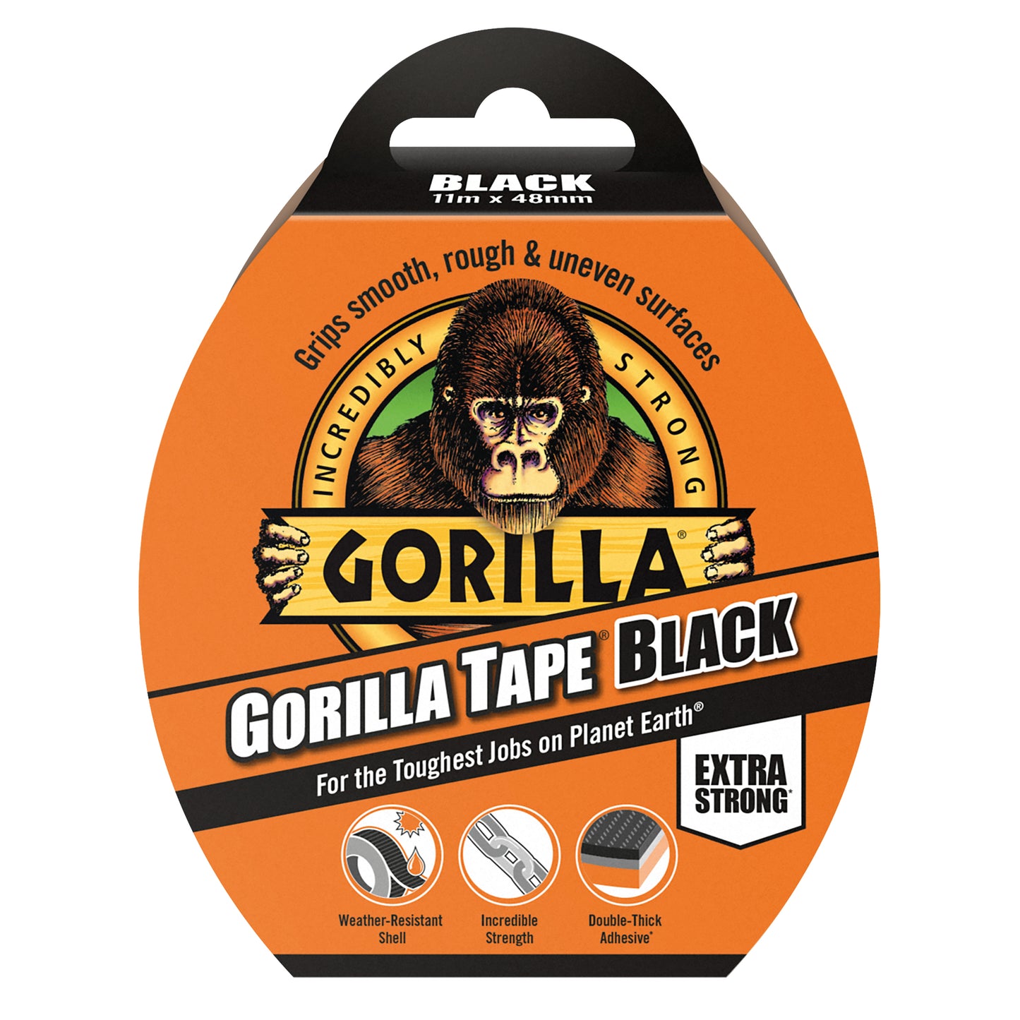 Gorilla Tape 48mm x 11m Black 3044001