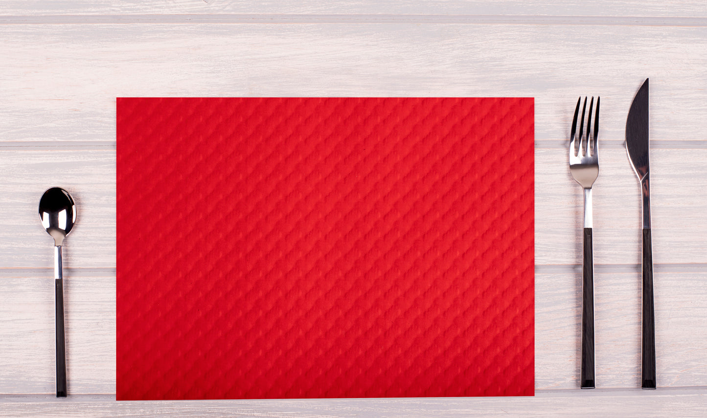 Exacompta Cogir Placemats 300x400mm Embossed Paper Red (Pack of 500) 304021I