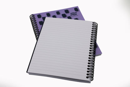 Europa Splash Notebooks 160 Lined Pages A5 Purple Cover (Pack of 3) EU1504Z