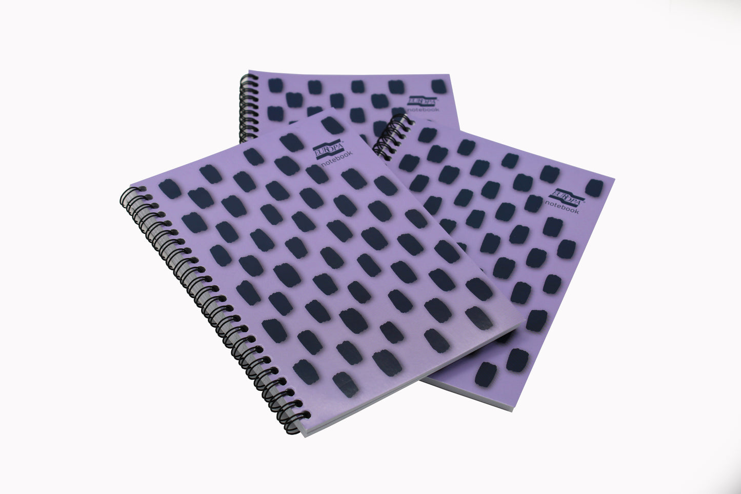 Europa Splash Notebooks 160 Lined Pages A5 Purple Cover (Pack of 3) EU1504Z