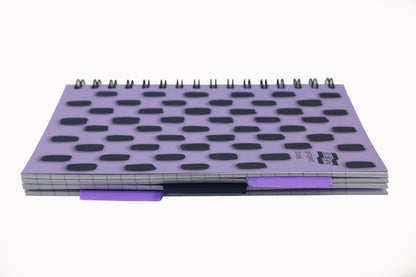 Europa Splash Project Book 200 Lined Pages A5 Purple Cover (Pack of 3) EU1508Z
