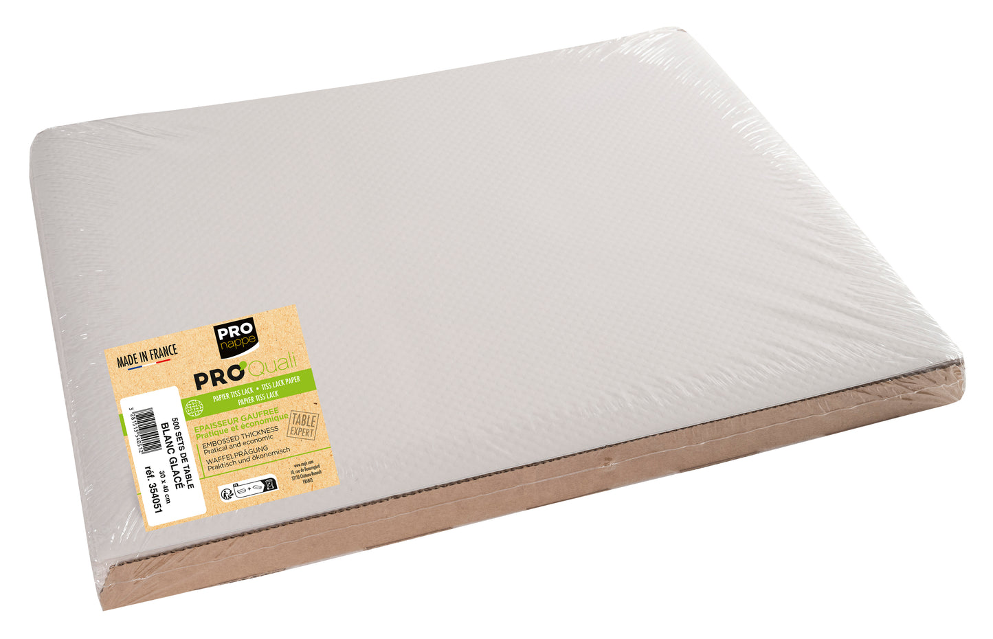 Exacompta Cogir Placemats 300x400mm Embossed Paper White (Pack of 500) 354051I
