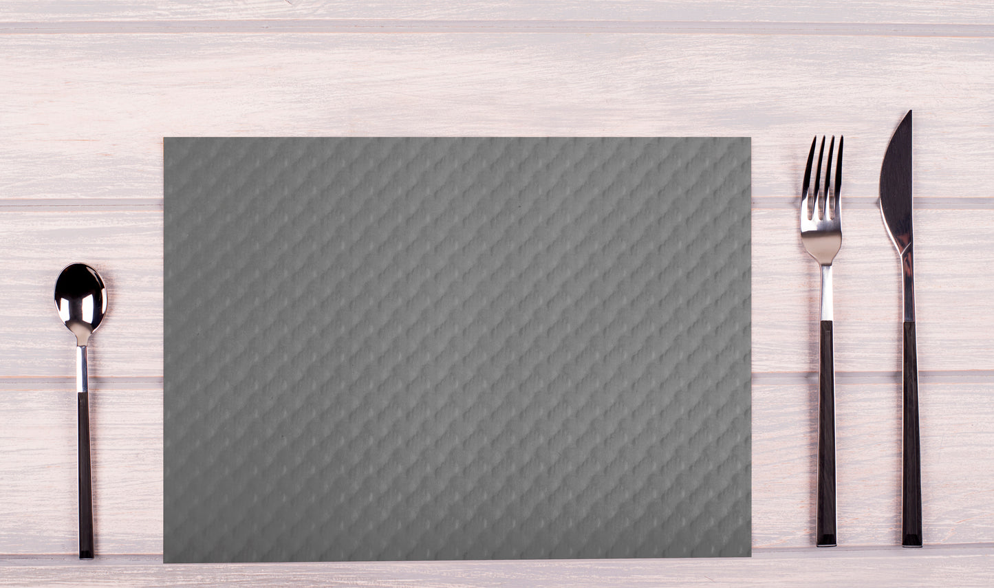 Exacompta Cogir Placemats 300x400mm Embossed Paper Grey (Pack of 500) 304013I