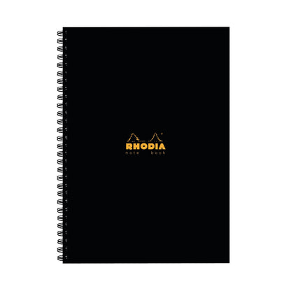 Rhodia Business A4 Book Wirebound Hardback 160 Pages Black (Pack of 3) 119232C