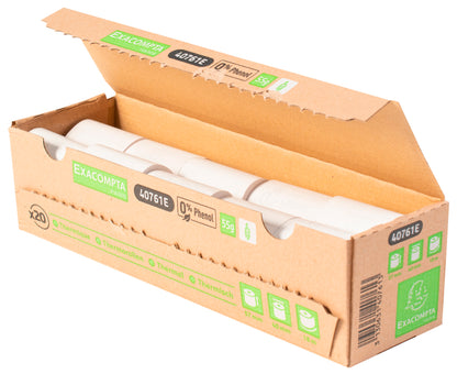 Exacompta Zero Plastic Thermal Receipt Roll 57mmx40mmx18m (Pack of 20) 40761E