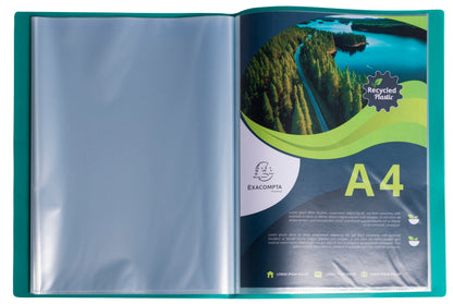 Exacompta OPAK Recycled Display Book 20 Pockets A4 Assorted (Pack of 5) 78520E