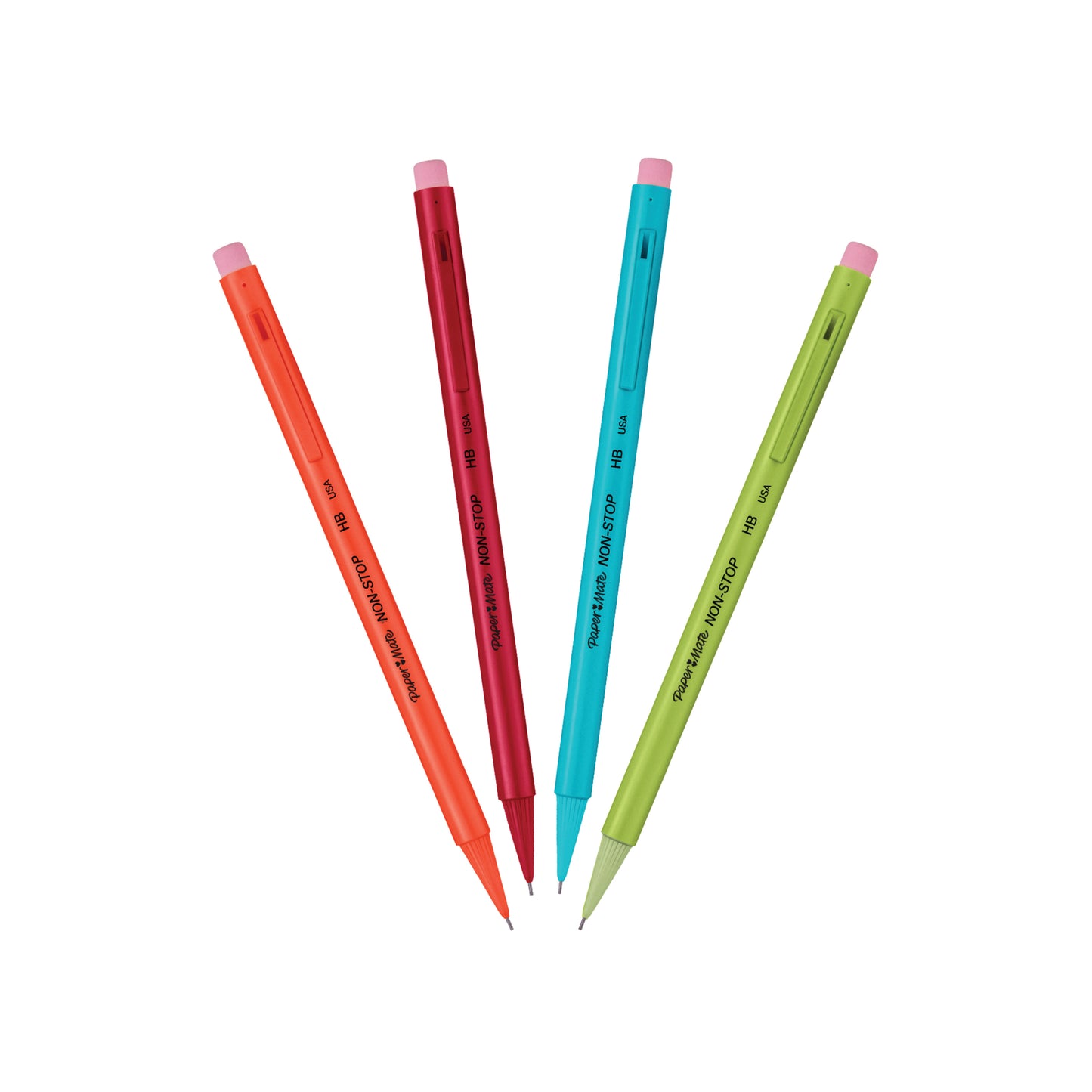 PaperMate Non-Stop Automatic Pencil Assorted Neon (Pack of 48) 2027757
