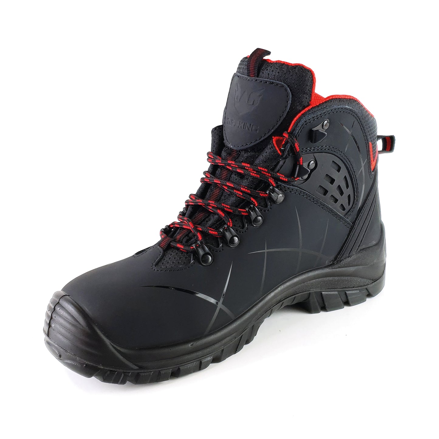 Tuffking Synapse Safety Hiker Boot Steel Toe Cap Black 08