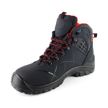 Tuffking Synapse Safety Hiker Boot Steel Toe Cap Black 08