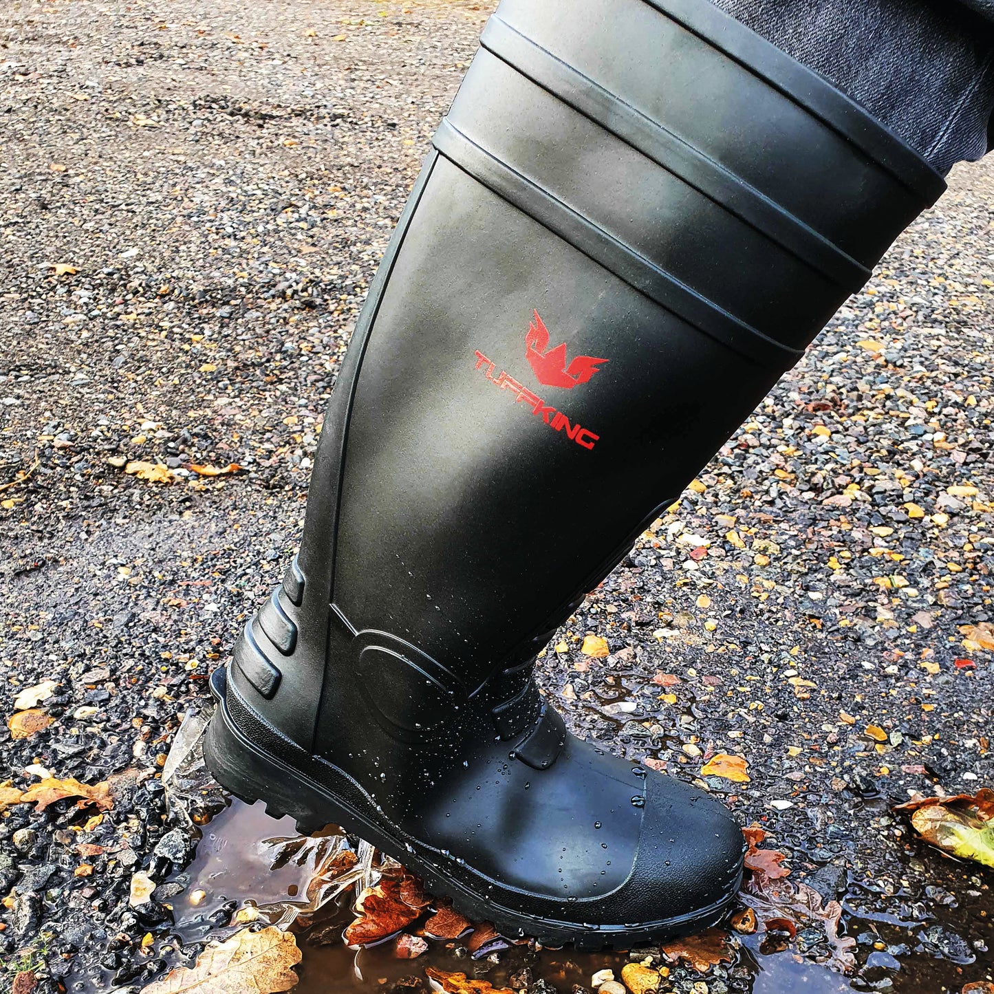 Tuffking Blazer Safety Wellington Boot Knee High Black 05