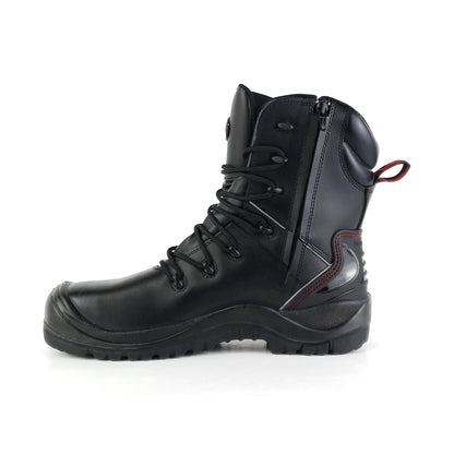 Tuffking Havoc Heavy Duty Safety Boot YKK Zip Black 13