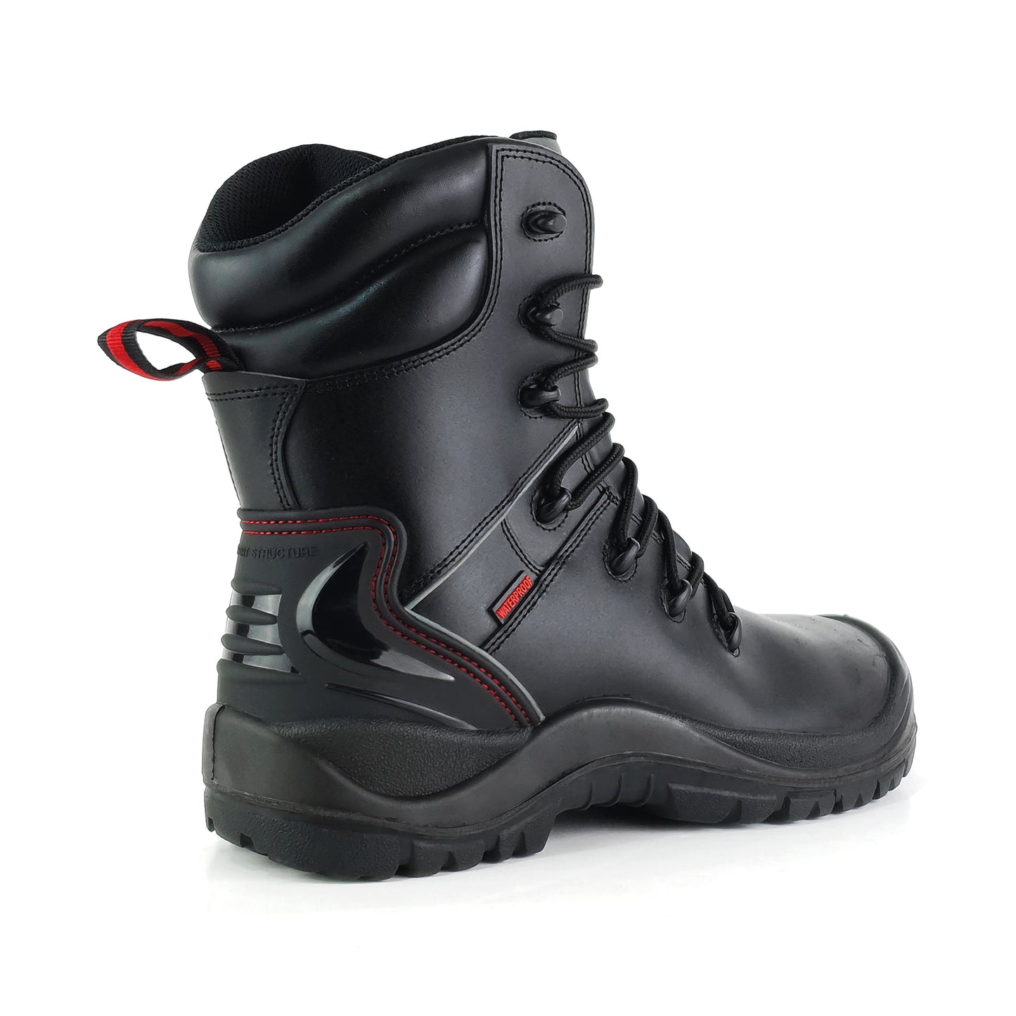 Tuffking Havoc Heavy Duty Safety Boot YKK Zip Black 13