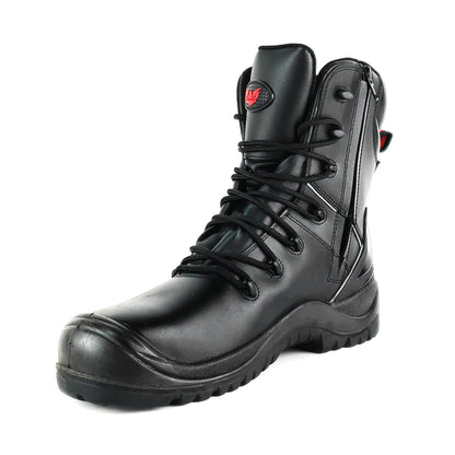 Tuffking Havoc Heavy Duty Safety Boot YKK Zip Black 13
