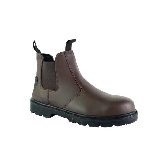 Tuffking Brook Safety Dealer Boot Steel Toecap Brown 05