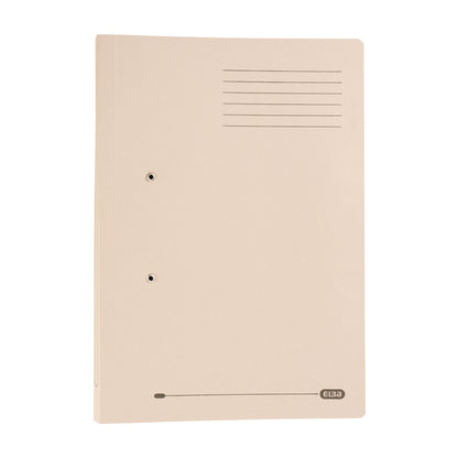 Elba Spring Pocket File Mediumweight Foolscap Buff (Pack of 25) 100090145