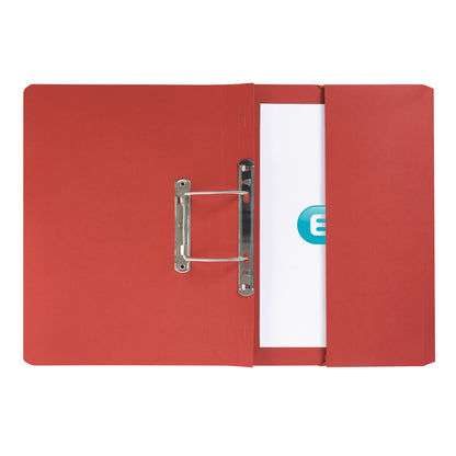 Elba Spring Pocket File Mediumweight Foolscap Red (Pack of 25) 100090149