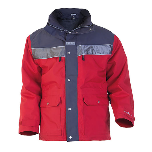 Hydrowear Kiel SNS Waterproof Parka Red/Grey XL
