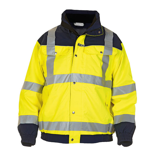 Hydrowear Furth High Visibility SNS Two Tone Pilot Jacket Saturn Yellow/Navy Blue 2XL