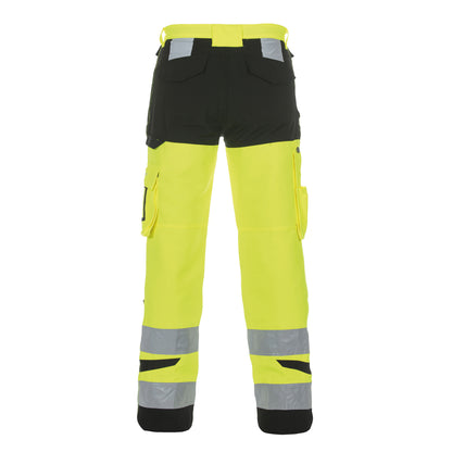 Hydrowear Hertford High Visibility Trousers Two Tone Saturn Yellow/Black 36