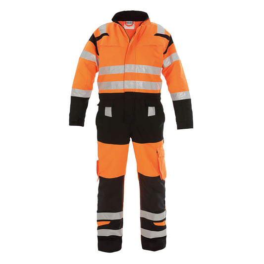 Hydrowear Hove High Visibility Two Tone Coverall Orange/Black 36