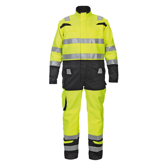 Hydrowear Hove High Visibility Two Tone Coverall Saturn Yellow/Black 40