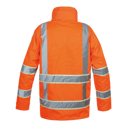 Hydrowear Italie High Visibility Parka with Glow in the Dark GIS Tape Orange L