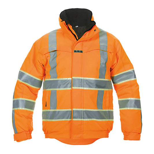 Hydrowear India High Visibility Pilot Jacket with Glow in the Dark GIS Tape Orange XL