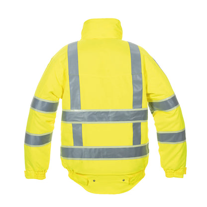 Hydrowear India High Visibility Pilot Jacket with Glow in the Dark GIS Tape Saturn Yellow S