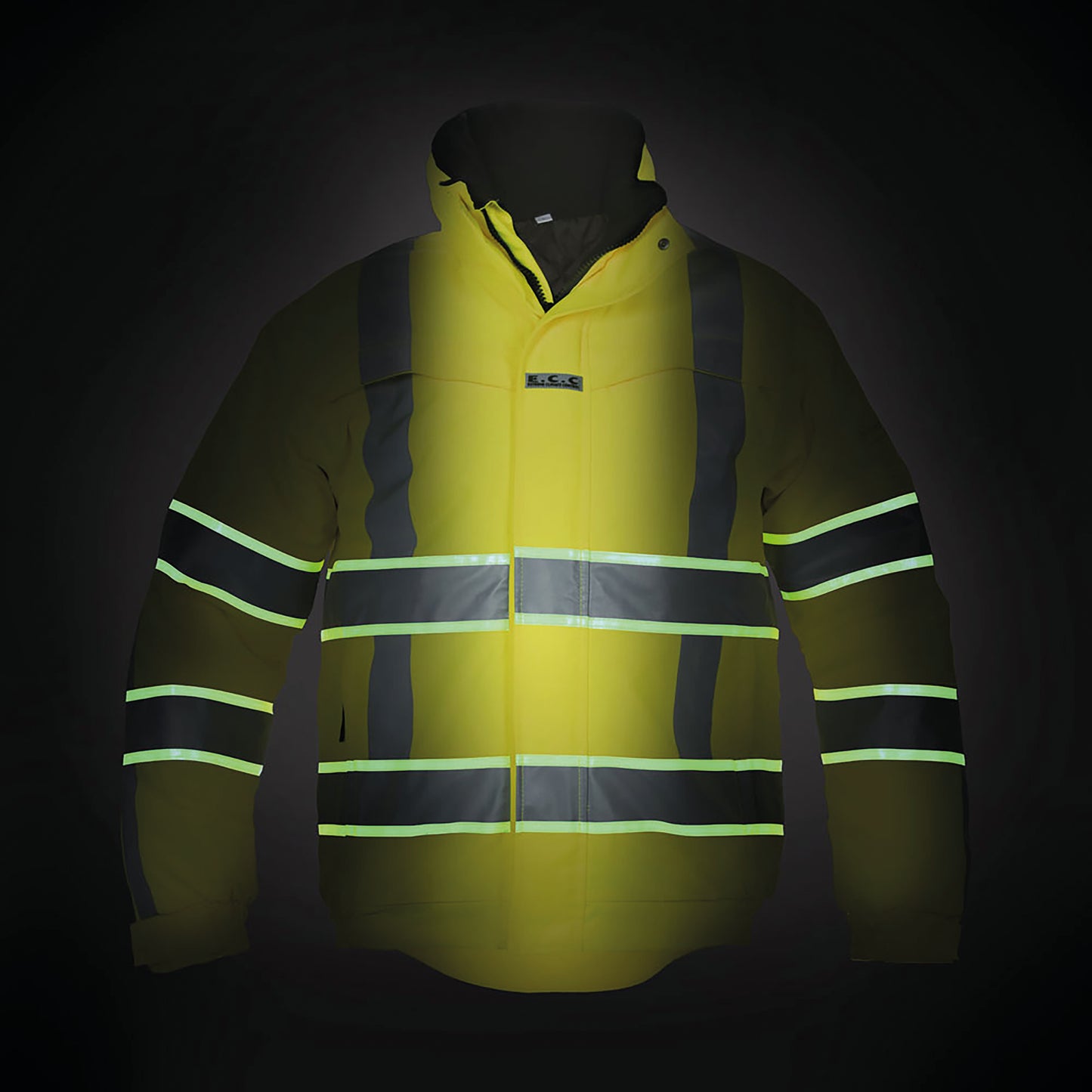 Hydrowear India High Visibility Pilot Jacket with Glow in the Dark GIS Tape Saturn Yellow S