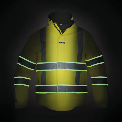 Hydrowear India High Visibility Pilot Jacket with Glow in the Dark GIS Tape Saturn Yellow S
