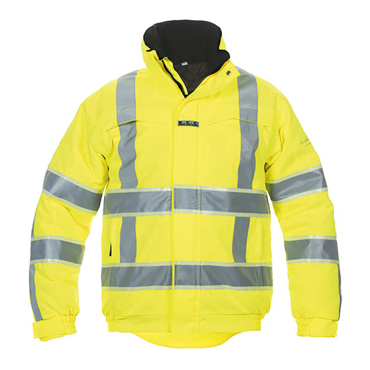 Hydrowear India High Visibility Pilot Jacket with Glow in the Dark GIS Tape Saturn Yellow M