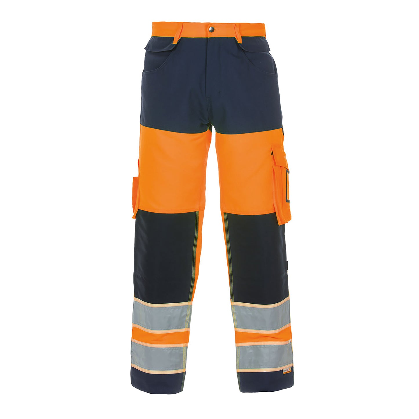 Hydrowear Idstein High Visibility GID Two Tone Trousers Orange/Navy Blue 38