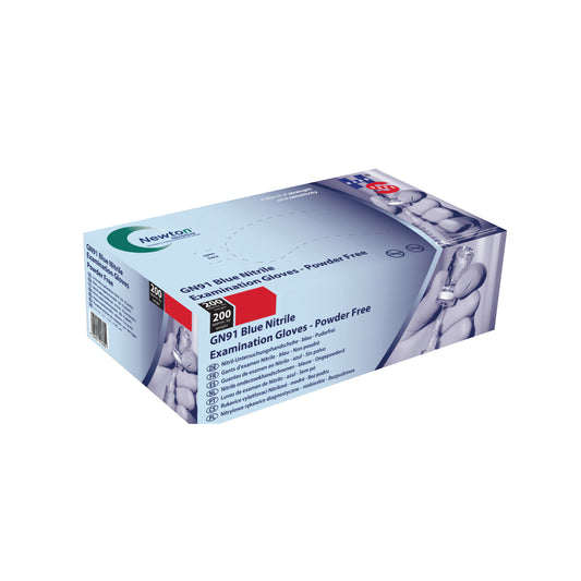 Handsafe Nitrile Gloves Powder-Free Medium Blue (Pack of 200) GN91M