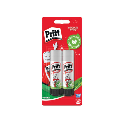 Pritt Stick Glue Stick 43g (Pack of 2) 1485357