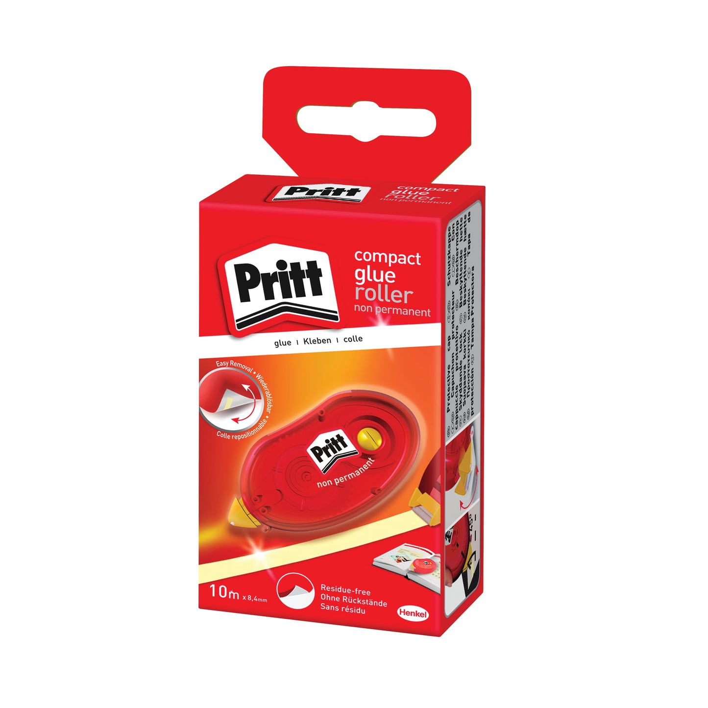 Pritt Non Permanent Glue Roller Compact 8.4mm x 10m (Pack of 10) 2120625