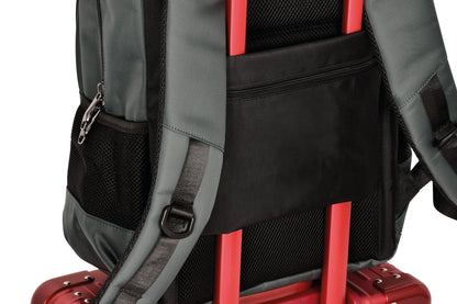 Monolith 15.6 Inch Business Commuter Laptop Backpack USB/Headphone Port Charcoal 9115D