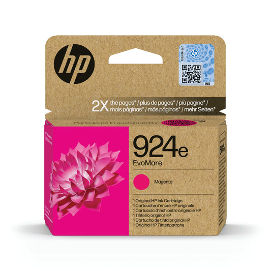 HP 924E EvoMore Ink Cartridge High Yield Magenta 4K0U8NE