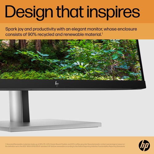 HP E24 G5 23.8 Inch FHD Monitor Black/Silver 6N6E9E9#ABU