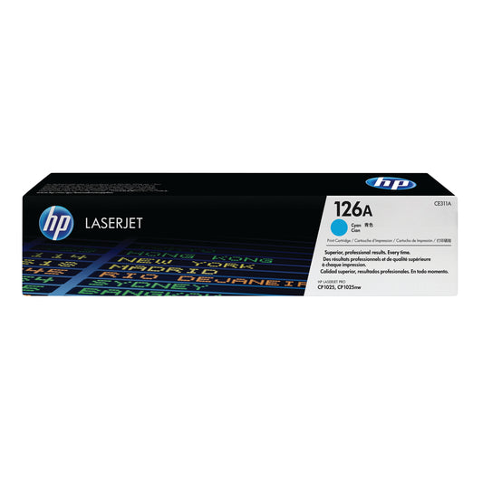 HP 126A Laserjet Toner Cartridge Cyan CE311A