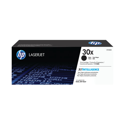 HP 30X High Yield Black Laserjet Toner Cartridge CF230X