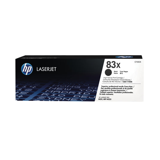 HP 83X High Yield Black Laserjet Toner Cartridge (Pack of 2) CF283XD