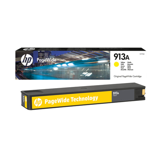 HP 913A Yellow PageWide Inkjet Cartridge (Capacity: 3000 pages) F6T79AE