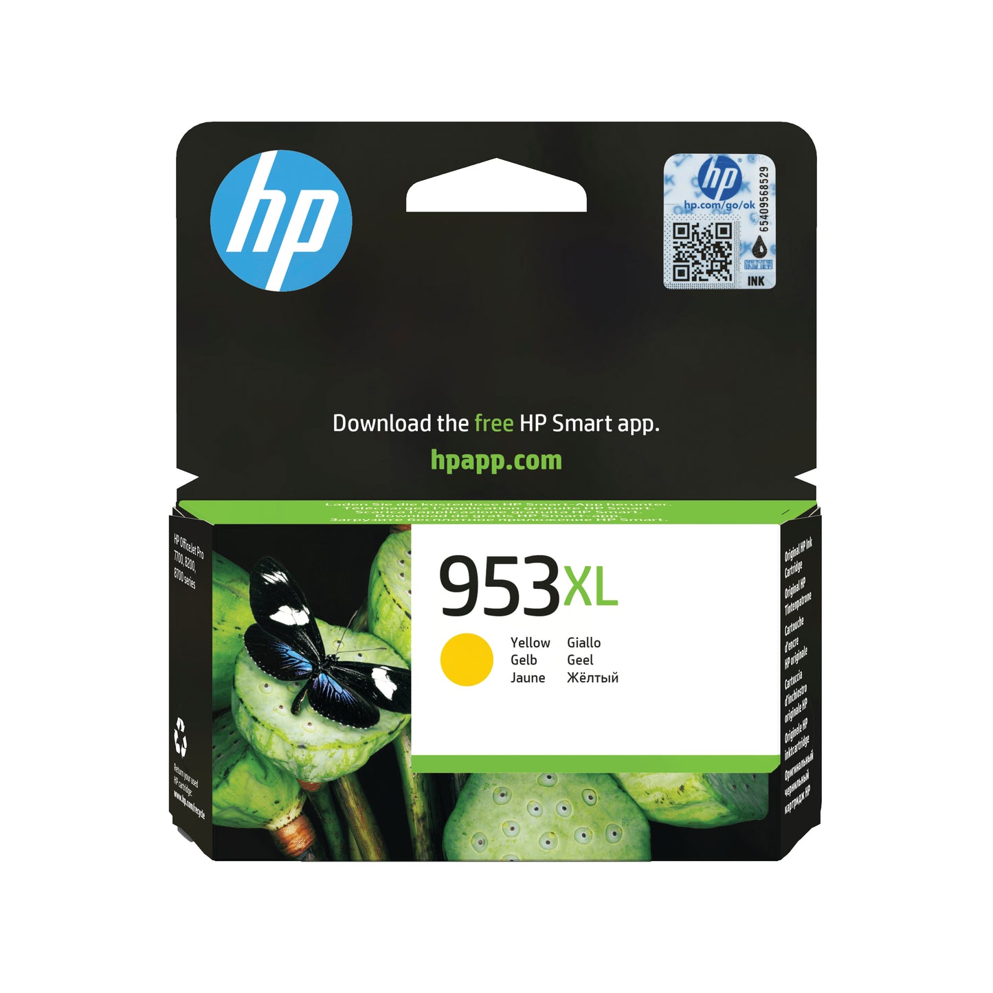 HP 953XL Original Inkjet Cartridge High Yield Yellow F6U18AE