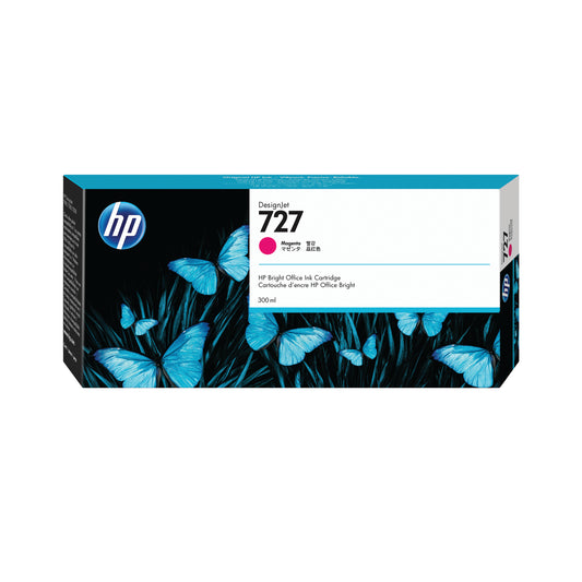 HP 727 DesignJet Magenta Ink Cartridge 300ml F9J77A