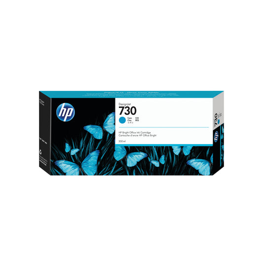 HP 730 300ml Cyan DesignJet Ink Cartridge (Capacity: 300ml) P2V68A