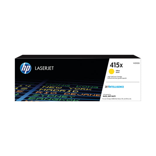 HP 415X Yellow LaserJet Toner Cartridge W2032X