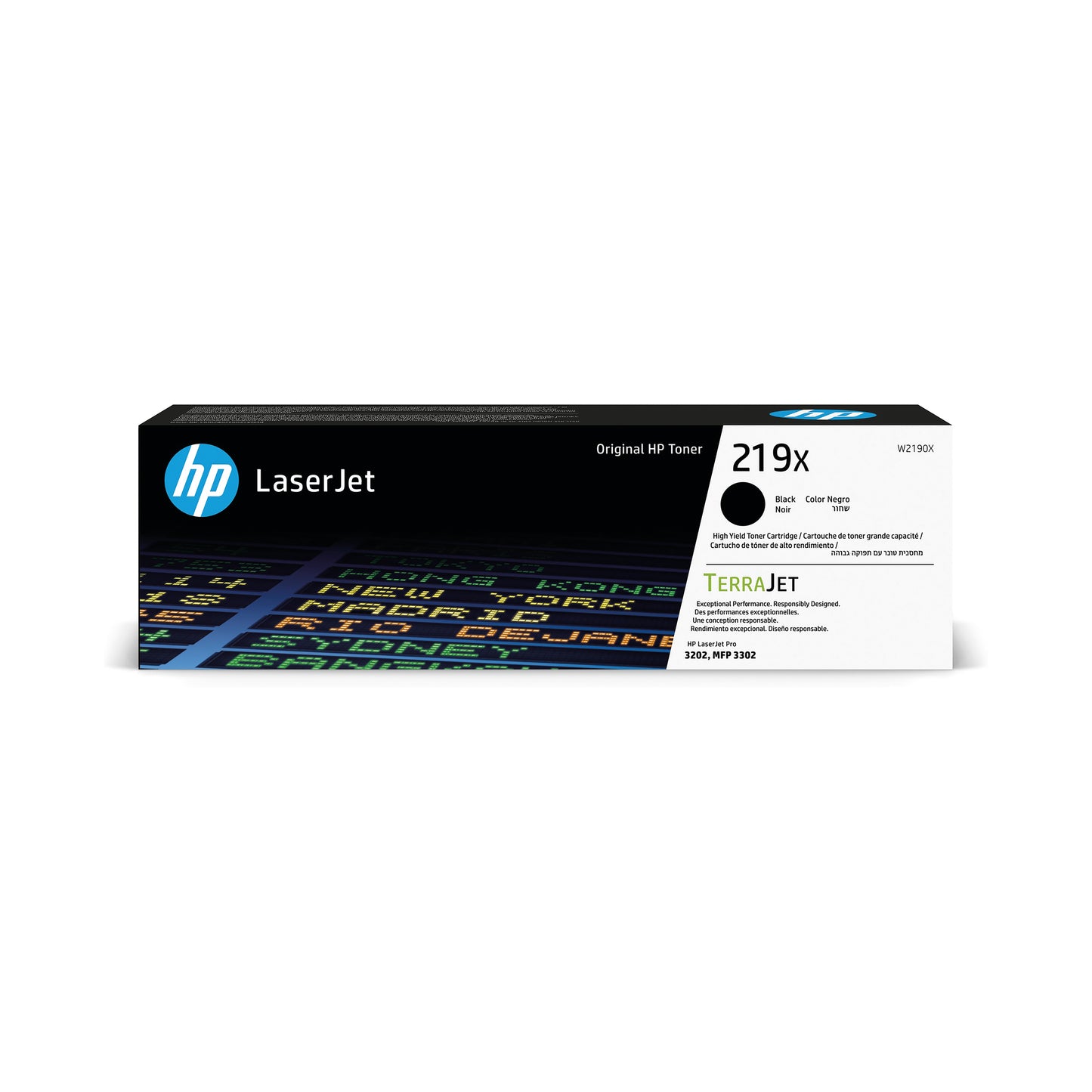 HP 219X LaserJet Toner Cartridge High Yield Black W2190X